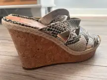 Snake Skin Summer Wedge