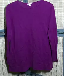 J Jill Fuschia Lightweight Sweater