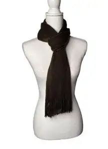 Pashmina  Scarf Wrap Womens Cashmere Brown Fringe Shawl Cozy Mens Women Unisex