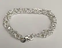 Silver tone chain bracelet