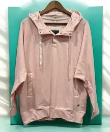 ASICS Women's Terry Pullover Hoodie Light Pink Size L