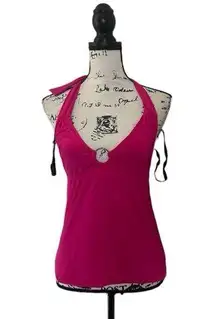 Bisou Bisou SZ S pink halter top tankini