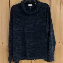 Altar’d State oversized navy mock neck sweater Size S