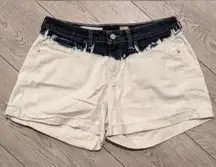 PILCRO Shorts Womens Size 29 Stet White Denim Jean‎ Ombre Anthropologie Anthro