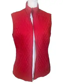 Cutter & Buck Women's Red Quilted Vest Size Medium