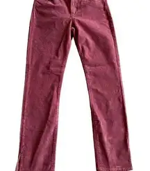 3 X 1 Mauve Corduroy Straight Pants Size 26