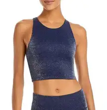 Aqua New Longline Racer Front Sports Bra Blue Myth Size XS