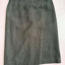 Ann‎ Taylor Women's Black Textured Pencil Skirt Size 4 Knee Length