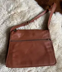 Fossil 1954 vintage messenger bag cognac leather shoulder bag laptop bag