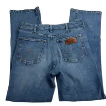 Wrangler Retro High Rise Boot Cut Jeans Medium Wash Classic Cowgirl Size 32