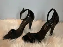 Black Snakeskin Heels