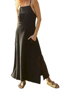 Free People Beach Black Maxi Dress