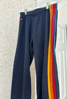 Women’s Navy 5 Stripe Sweatpants