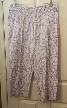 FINAL MARKDOWN Ladies Sag Harbor Sport Floral Capris (14)