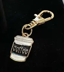 Coffee Cup Keychain or Purse Charm