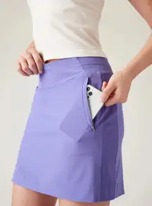 Athleta Brooklyn 16 Inch Skirt Womens Size 20 Periwinkle Blue Skort Golf Tennis