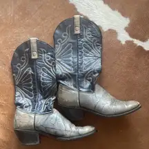 Cowboy Boots - Blue Tone & Gray Color - No brand