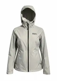 Eddie Bauer Women's Highbeam Reflective Waterproof Rain Jacket - Silver