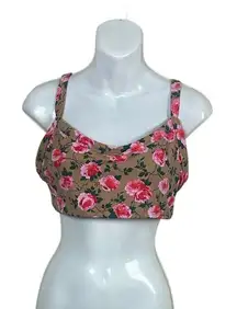 Aerie Offline Floral Goals Sports Bra size L