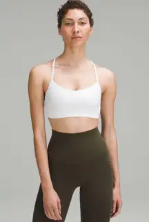 White Flow Y Sports Bra