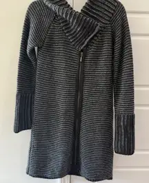 Elisabetta Chunky Knit Women's Sweater Coat Dress Shacket Sz Small Layer Cozy