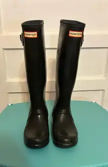 Black Hunter Boots Tall