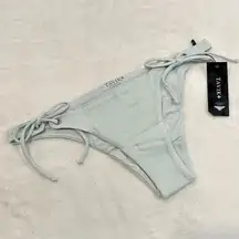 NWT Tavik Ricci Bottom Glossy Pique Adjustable Tie Sides in Light Blue - Small