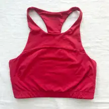 Outdoor Voices Sports‎ Bra Racerback Crop Top Athletic Red Workout Small