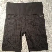 ECHT Black Textured Bike Shorts