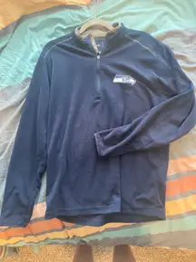 Seattle Seahawks Quarter Zip Sweater