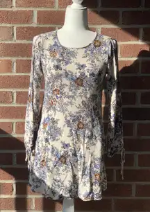 American Eagle Cold Shoulder Floral Dress 