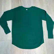 NWOT offline aerie green pullover crewneck oversized sweater size small‎