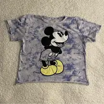 mickey mouse tie dye crop top