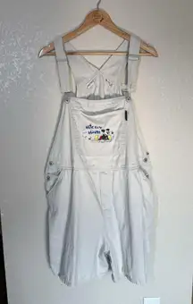 Vintage Disney Plus Mickey Mouse Short Overalls Shortalls 22W