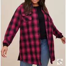 Torrid Cotton Midi Shacket size 1 fit XL or 1X
