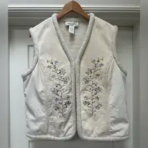 Vintage jones NY Sherpa fleece vest size large
