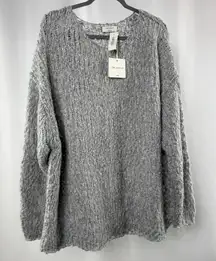 NWT The Group Aritzia Wool Blend Sway Sweater in‎ Heather Chrome Size Large