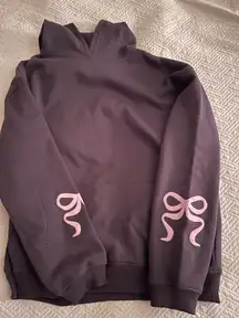 Edikted Bonnie Bow Hoodie Sweatshirt