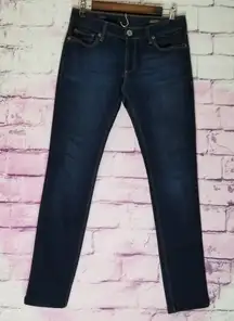 DL1961 ANGEL MID RISE SKINNY ANKLE DARK WASH JEANS 27