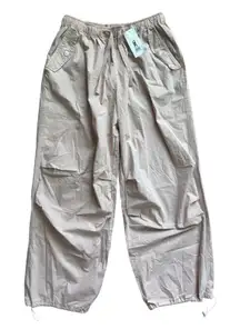 NWT ASOS Parachute Cargo Joggers Sz 2 Pink Utility Drawstring Pants