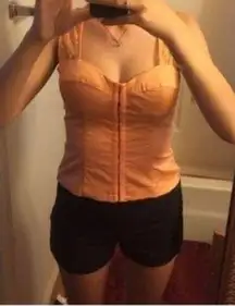 ORANGE LACE CORSET/BUSTIER TOP