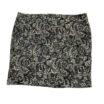 Lane Bryant Women Plus Size 28 Skirt Black White Pencil (8-323)