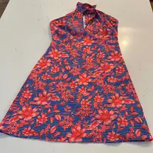 Badgley Mischka Belle Badgley Mischka Floral Halter Top Dress Size Women's 2