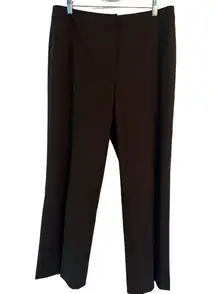 LAFAYETTE 148 NEW YORK VIRGIN WOOL BLEND DRESS PANTS BROWN SIZE 12