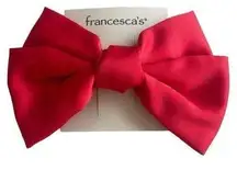 Red Hair Bow Hair Clip