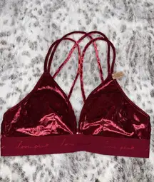 PINK - Victoria's Secret  Velvet Bralette