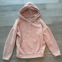 Buffbunny Loop Yarn Pink Hoodie Sweatshirt Medium