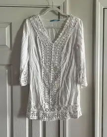 Crochet White Swim Coverup