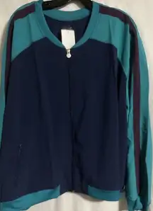 Navy‎ Blue Cherokee Scrubs Infinity Warm Up Jacket Size 5XL Antimicrobial