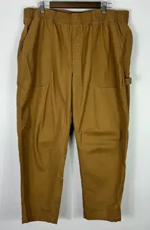 Old Navy Carpenter Pants Womens XL Brown 90s Gorpcore Utility Granola Workwear